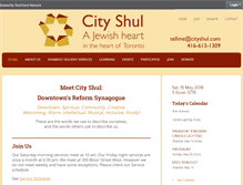 Tablet Screenshot of cityshul.com